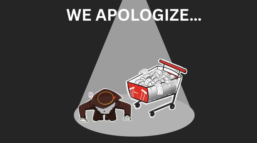 apologies
